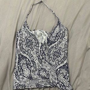 Halter Floral Tank Top